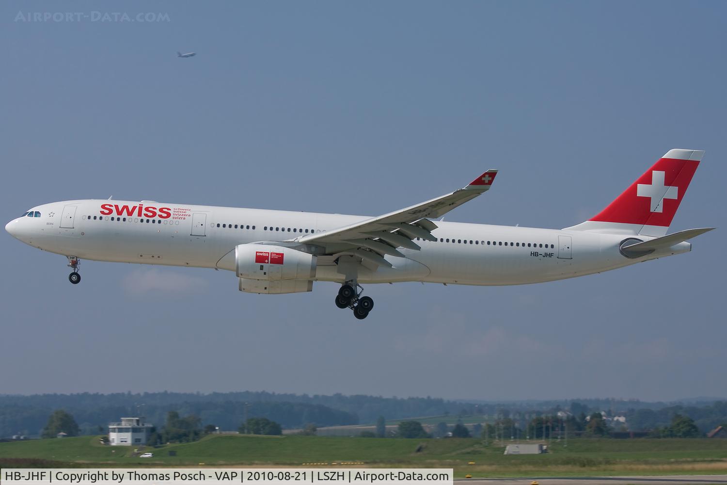 HB-JHF, 2010 Airbus A330-343X C/N 1089, Swiss International Airlines