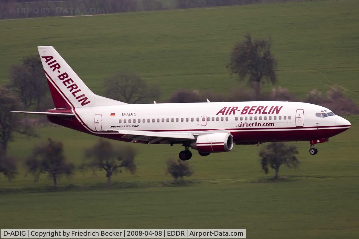 D-ADIG, 1992 Boeing 737-3L9 C/N 26441, on final RW09