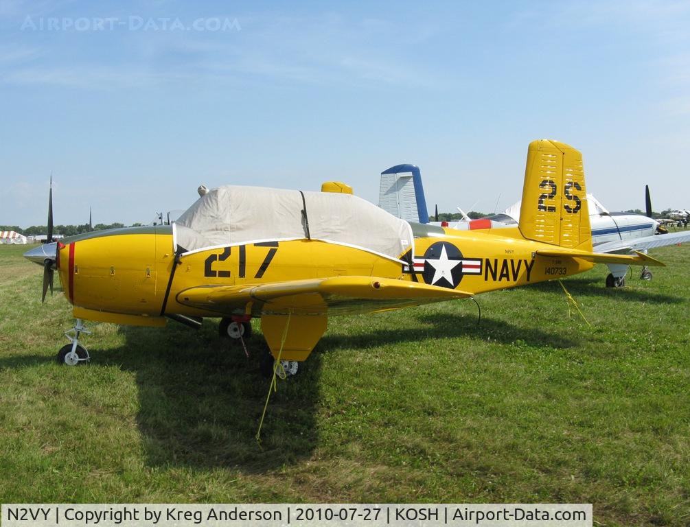 N2VY, 1955 Beech D-45 (T-34B) Mentor C/N BG-67, EAA AirVenture 2010