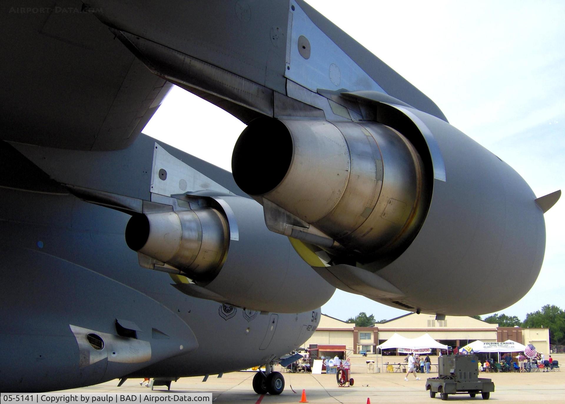 05-5141, 2007 Boeing C-17A Globemaster III C/N P-141, At Barksdale Air Force Base.