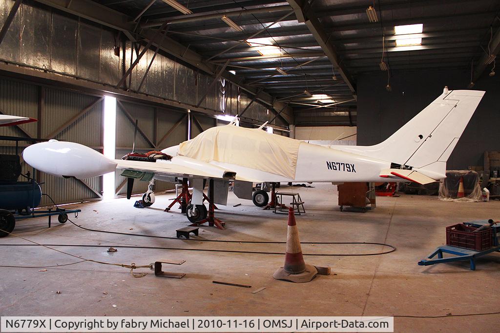 N6779X, 1961 Cessna 310F C/N 310-0079, During respray and annual inspection in Sharjah, UAE