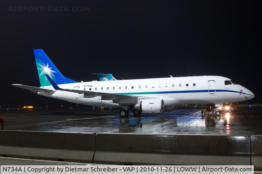 N734A, Embraer 170LR (ERJ-170-100LR) C/N 17000318, Aramco Embraer 170