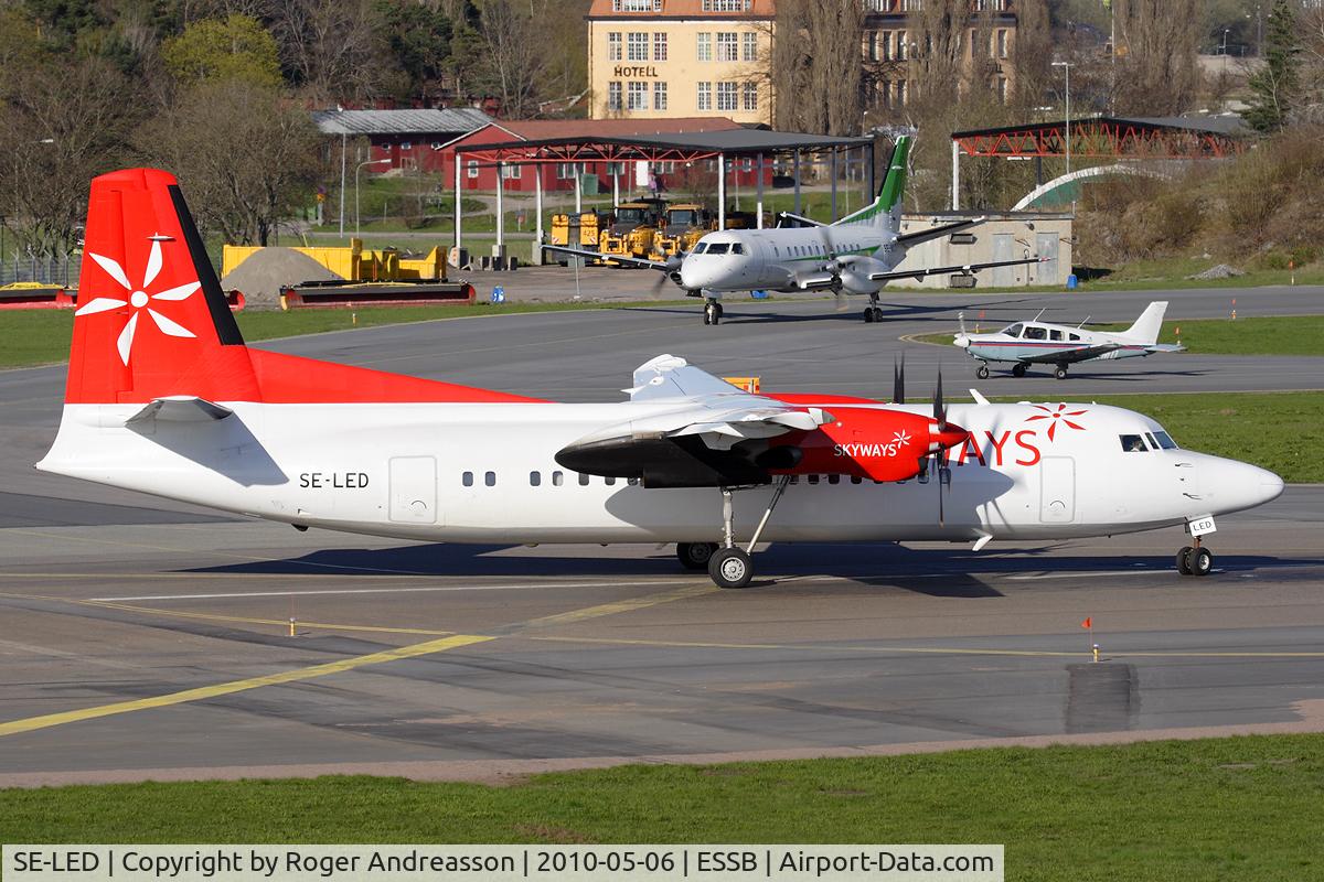 SE-LED, 1987 Fokker 50 C/N 20111, JZ499 to Halmstad
