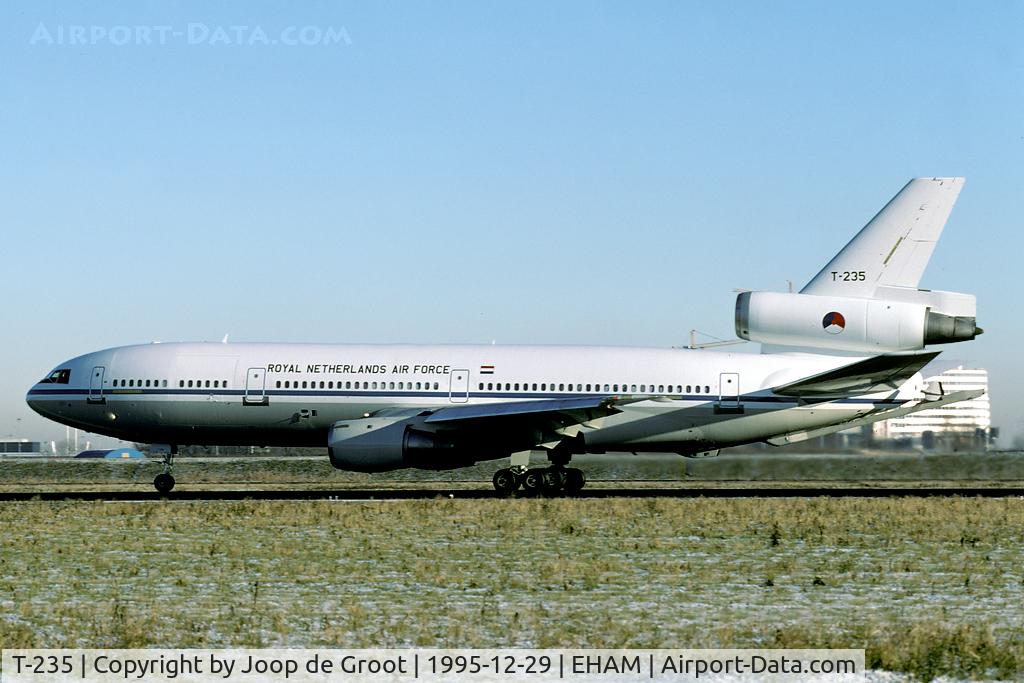 T-235, 1976 McDonnell Douglas DC-10-30 (CF) C/N 46956, Delivery flight of this tanker to the KLu.