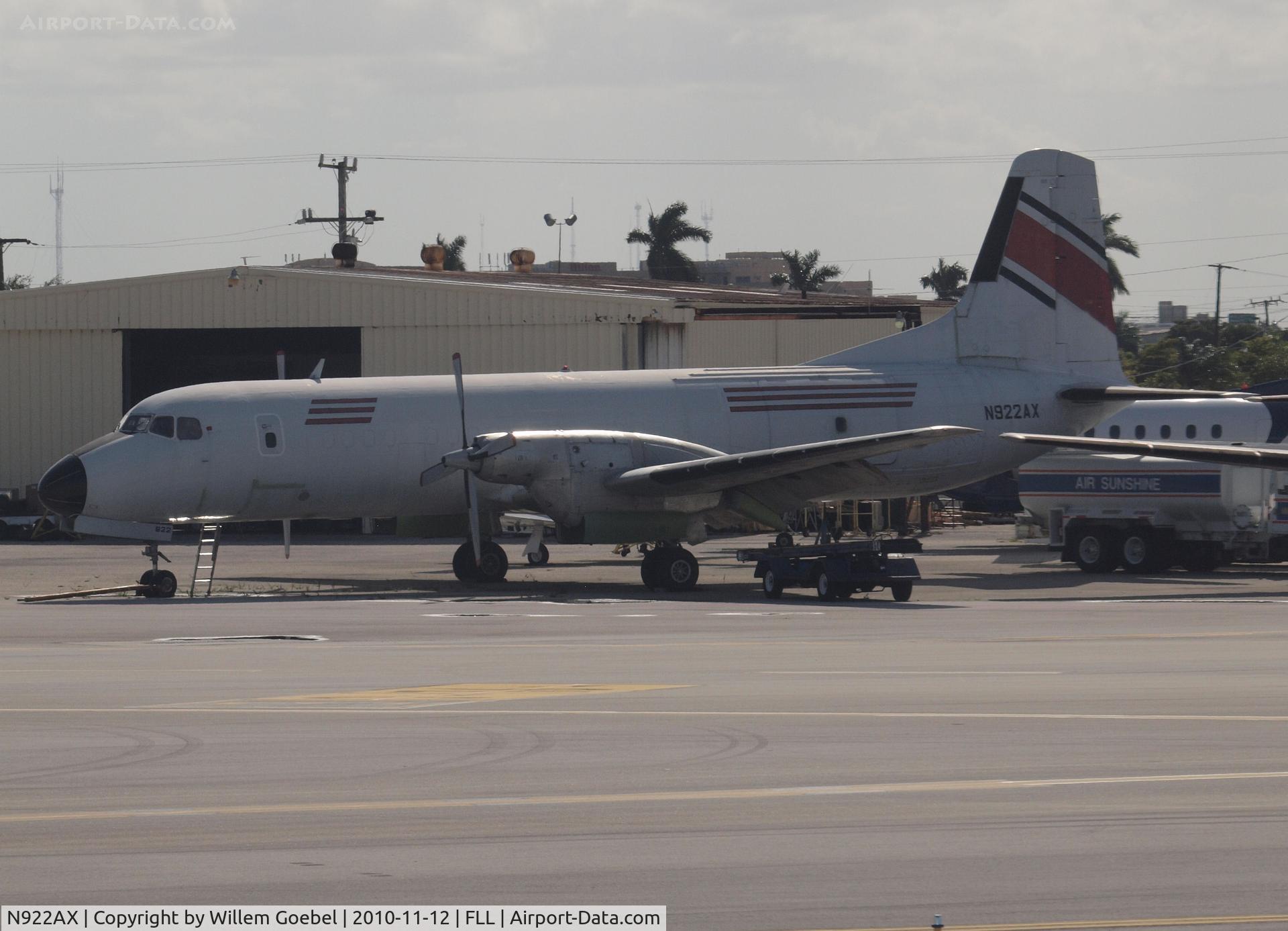 N922AX, 1969 Nihon YS-11A-500 C/N 2120, One of the oldies parking on Frt Lauderdale for ?