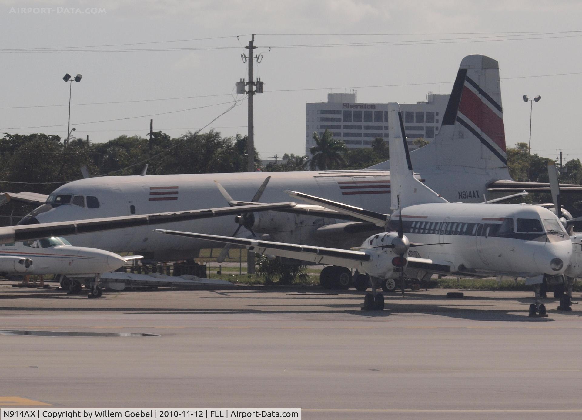 N914AX, 1968 Nihon YS-11A-500 C/N 2056, One of the oldies parking on Frt Lauderdale for ?