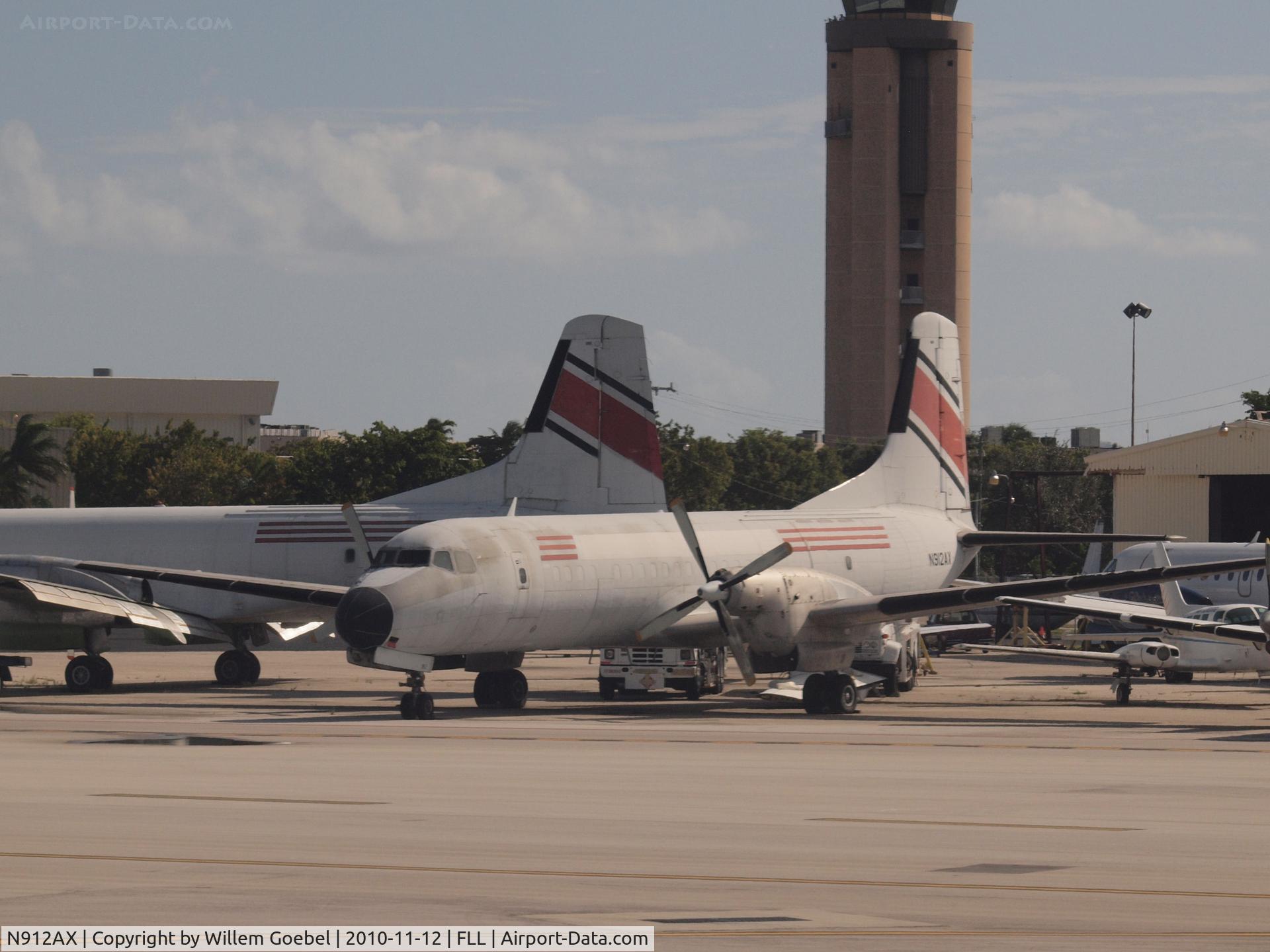 N912AX, 1968 Nihon YS-11A-500 C/N 2052, One of the oldies parking on Frt Lauderdale for ?