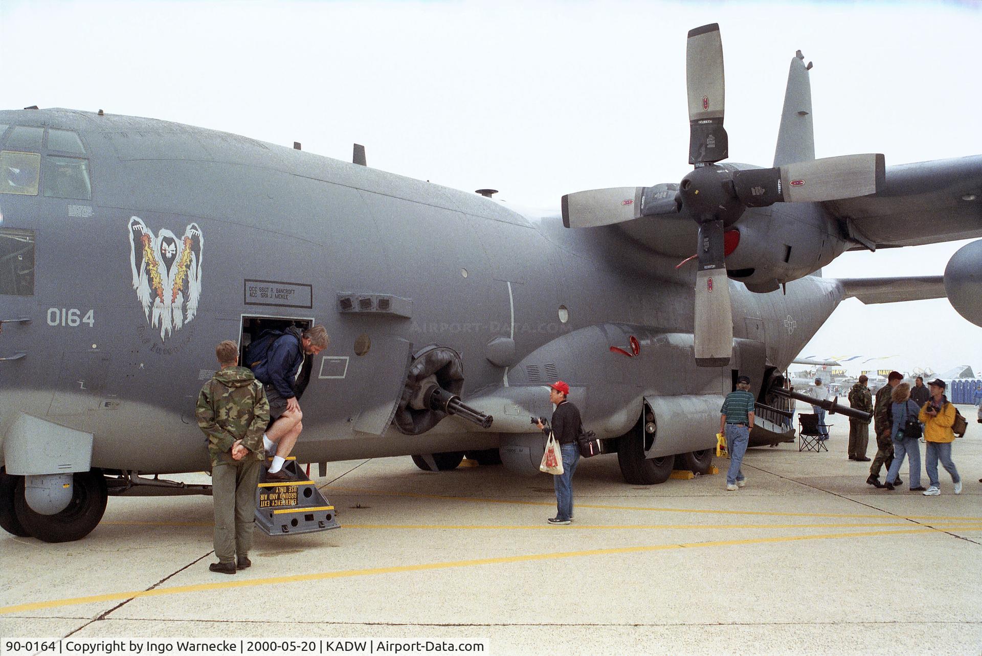 90-0164, 1990 Lockheed AC-130U Spooky II C/N 382C-5257, Lockheed AC-130U Hercules of the USAF at Andrews AFB during Armed Forces Day