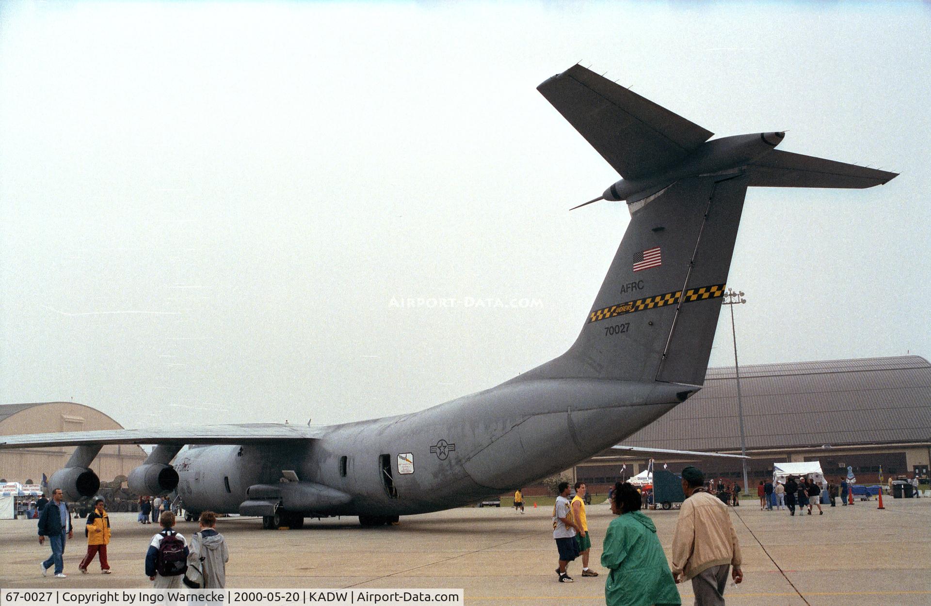 67-0027, 1967 Lockheed C-141C Starlifter C/N 300-6278, Lockheed C-141C Starlifter of the USAF at Andrews AFB during Armed Forces Day