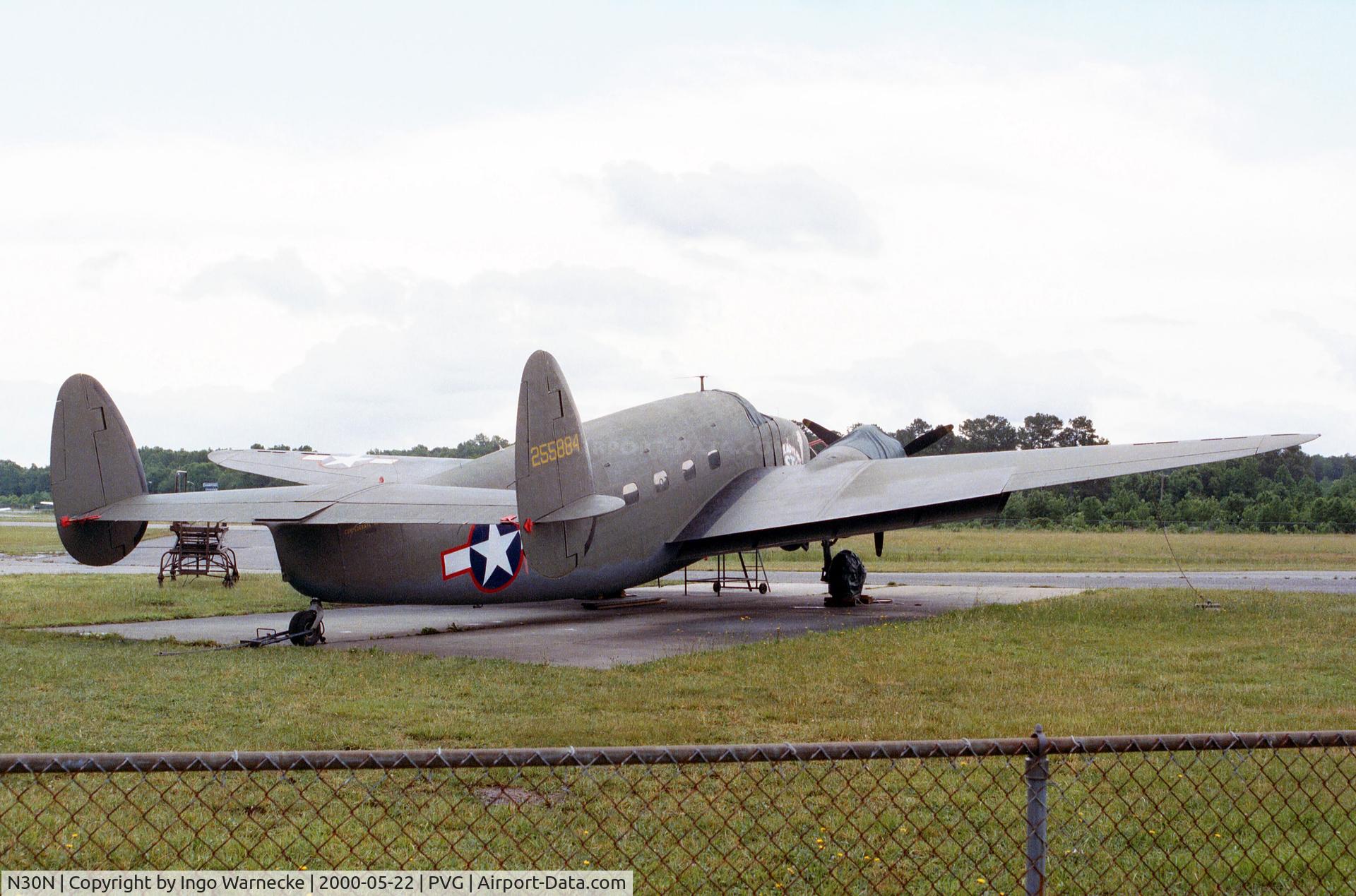 N30N, 1942 Lockheed 18-50 Lodestar C/N 18-2274, Lockheed 18-50 (C-60A Lodestar) of the Confederate Air Force at Hampton Roads Executive Airport
