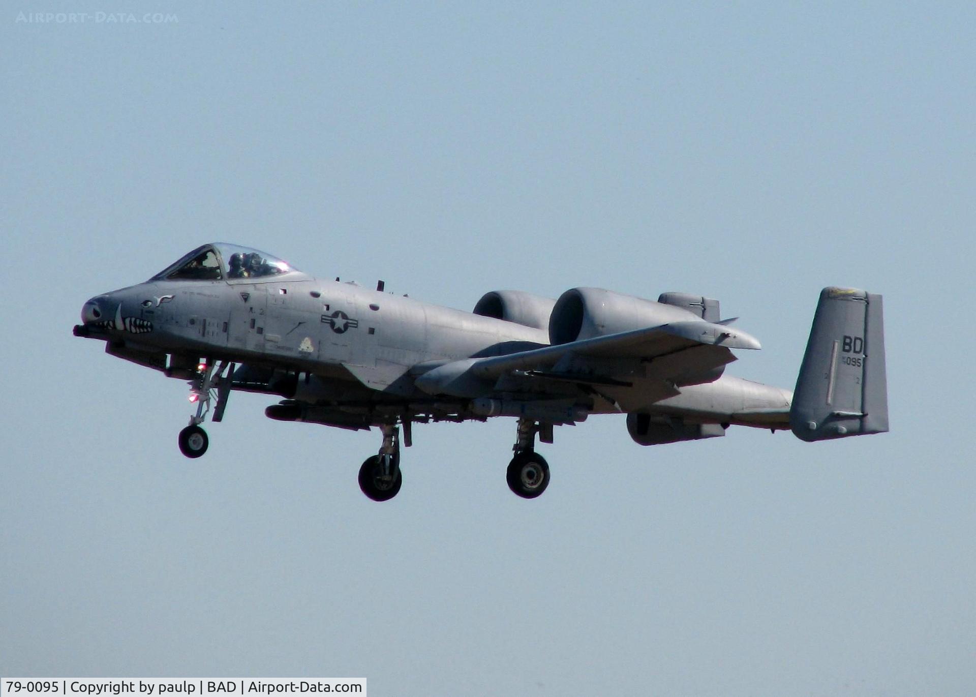 79-0095, 1979 Fairchild Republic A-10A Thunderbolt II C/N A10-0359, At Barksdale Air Force Base.