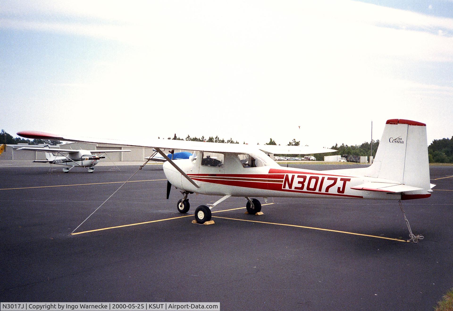 N3017J, 1965 Cessna 150E C/N 15061117, Cessna 150E at Brunswick County airport, Oak Island NC