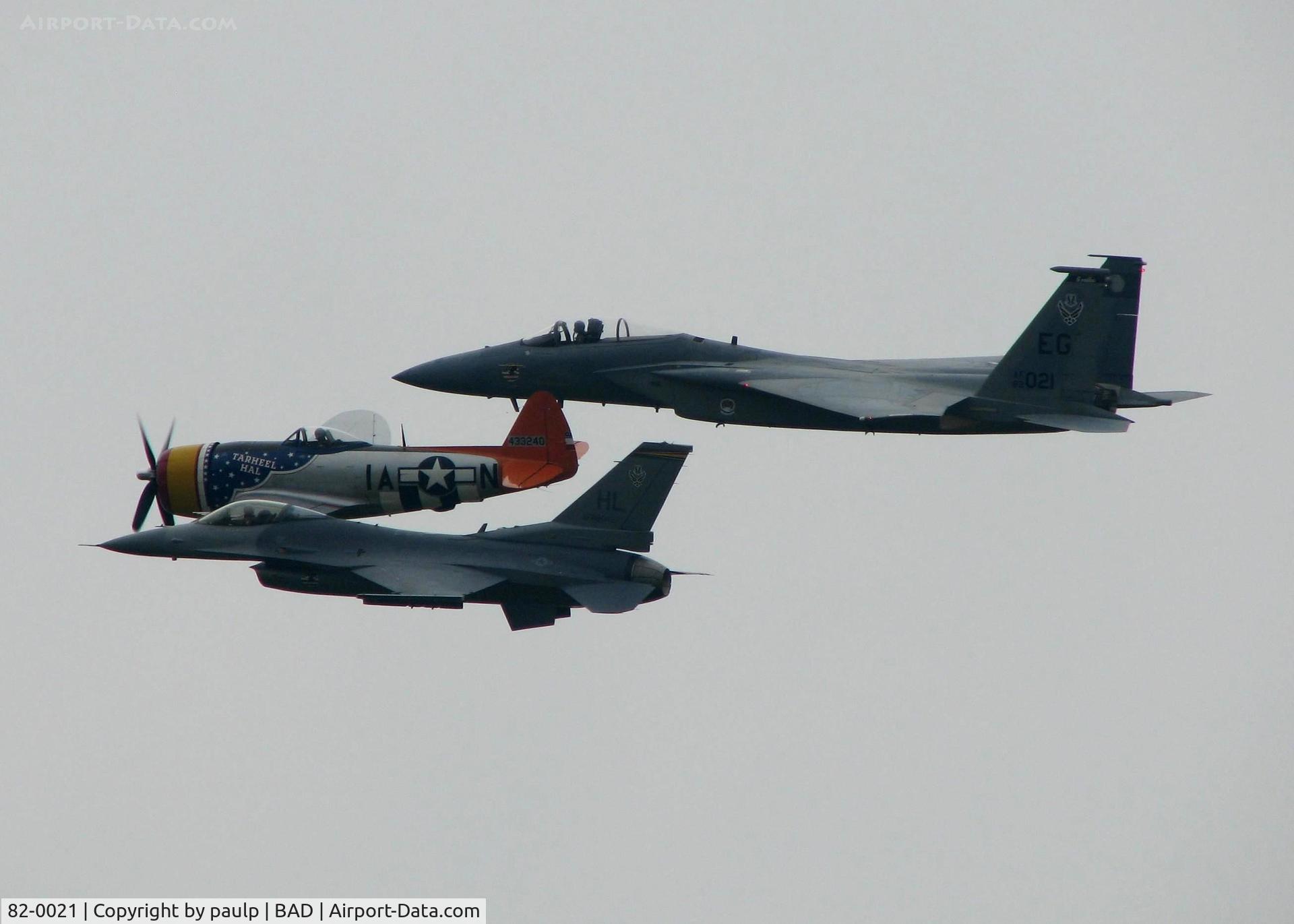 82-0021, 1982 McDonnell Douglas F-15C Eagle C/N 0835/C252, At Barksdale Air Force Base.