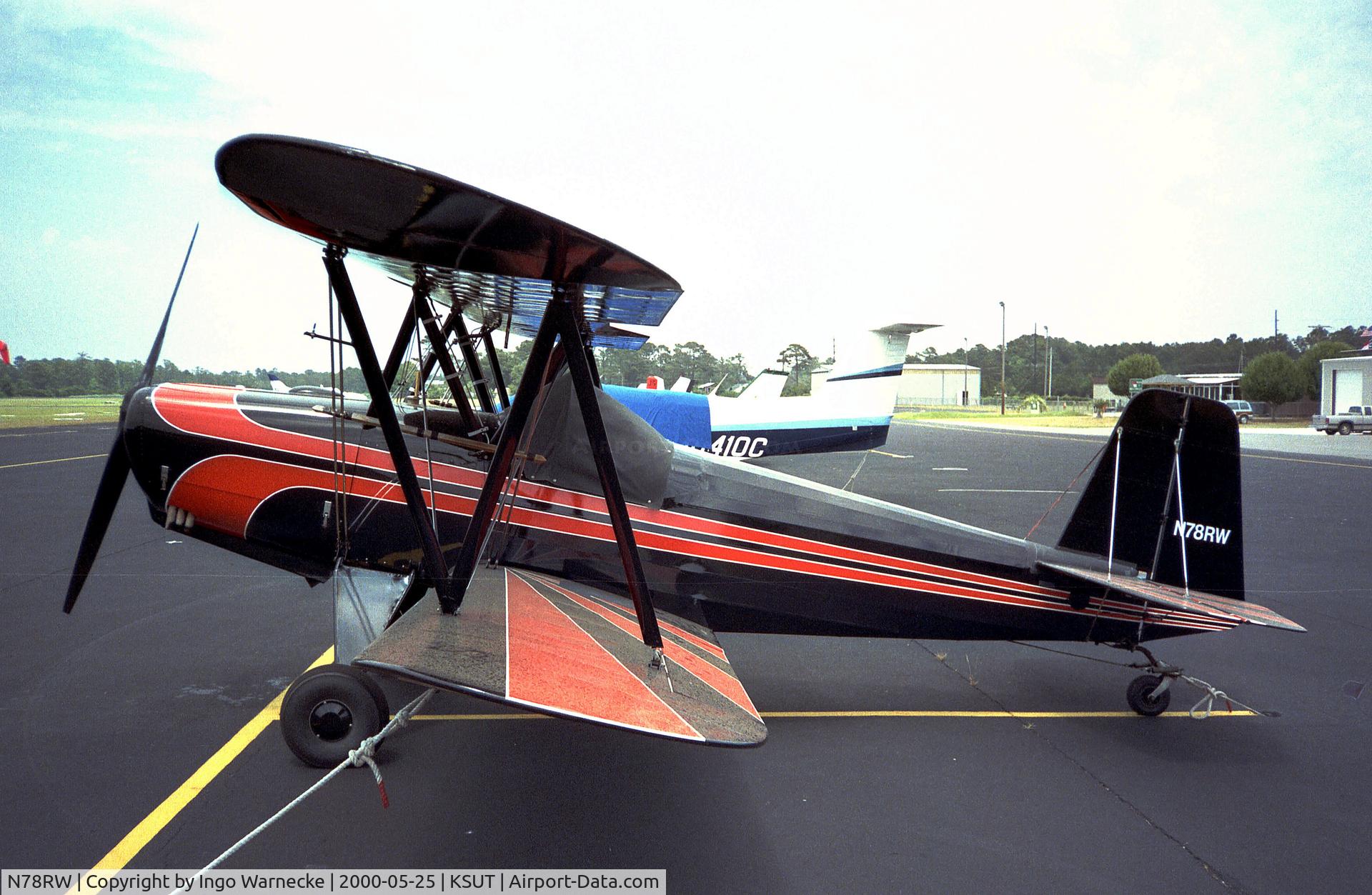 N78RW, 1979 Javelin Wichawk C/N 64, Waldemarson Wichhawk at Brunswick County airport, Oak Island NC