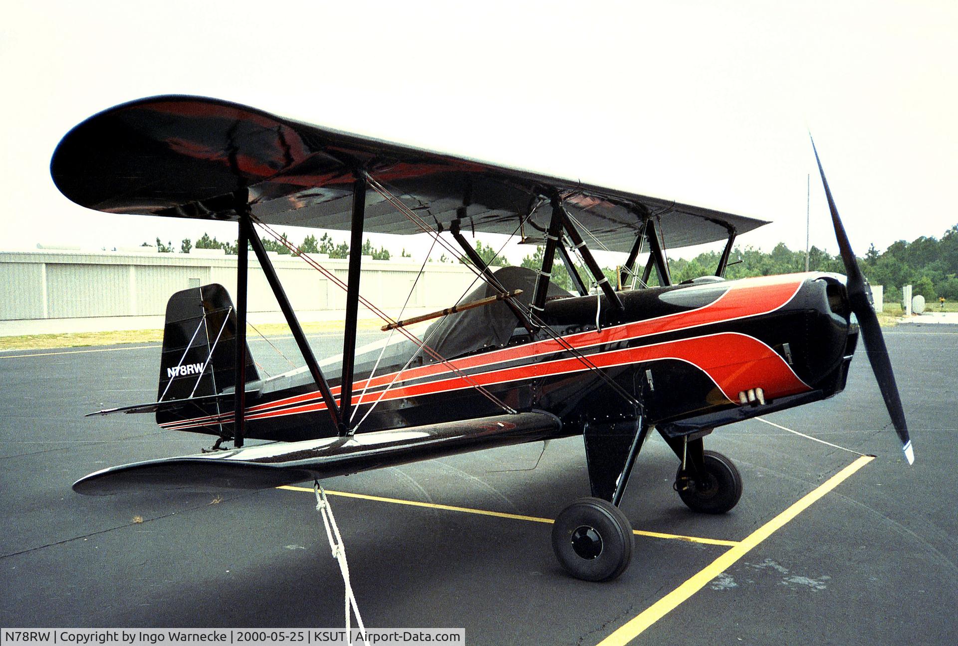 N78RW, 1979 Javelin Wichawk C/N 64, Waldemarson Wichhawk at Brunswick County airport, Oak Island NC