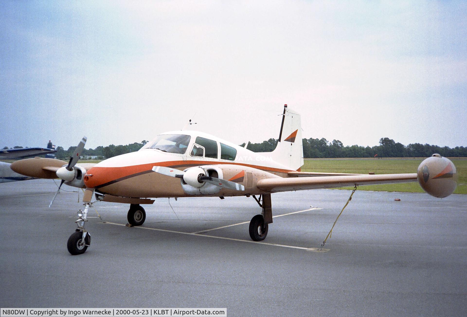 N80DW, 1958 Cessna 310C C/N 35782, Cessna 310C at Lumberton Municipal airport