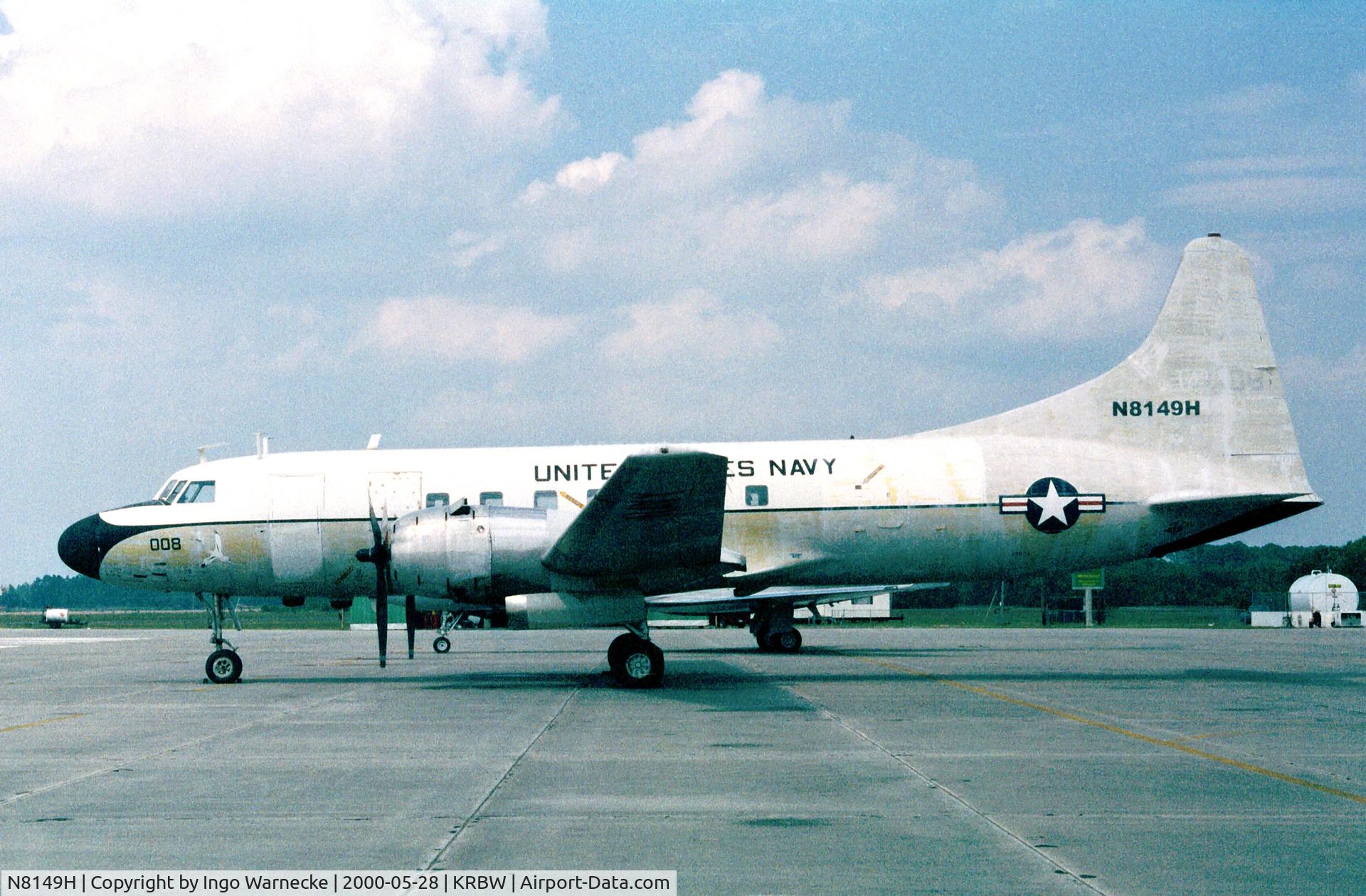 N8149H, Convair C-131F (R4Y-1) Samaritan C/N 291, Convair C-131F (ex US Navy) at Walterboro Airpark SC