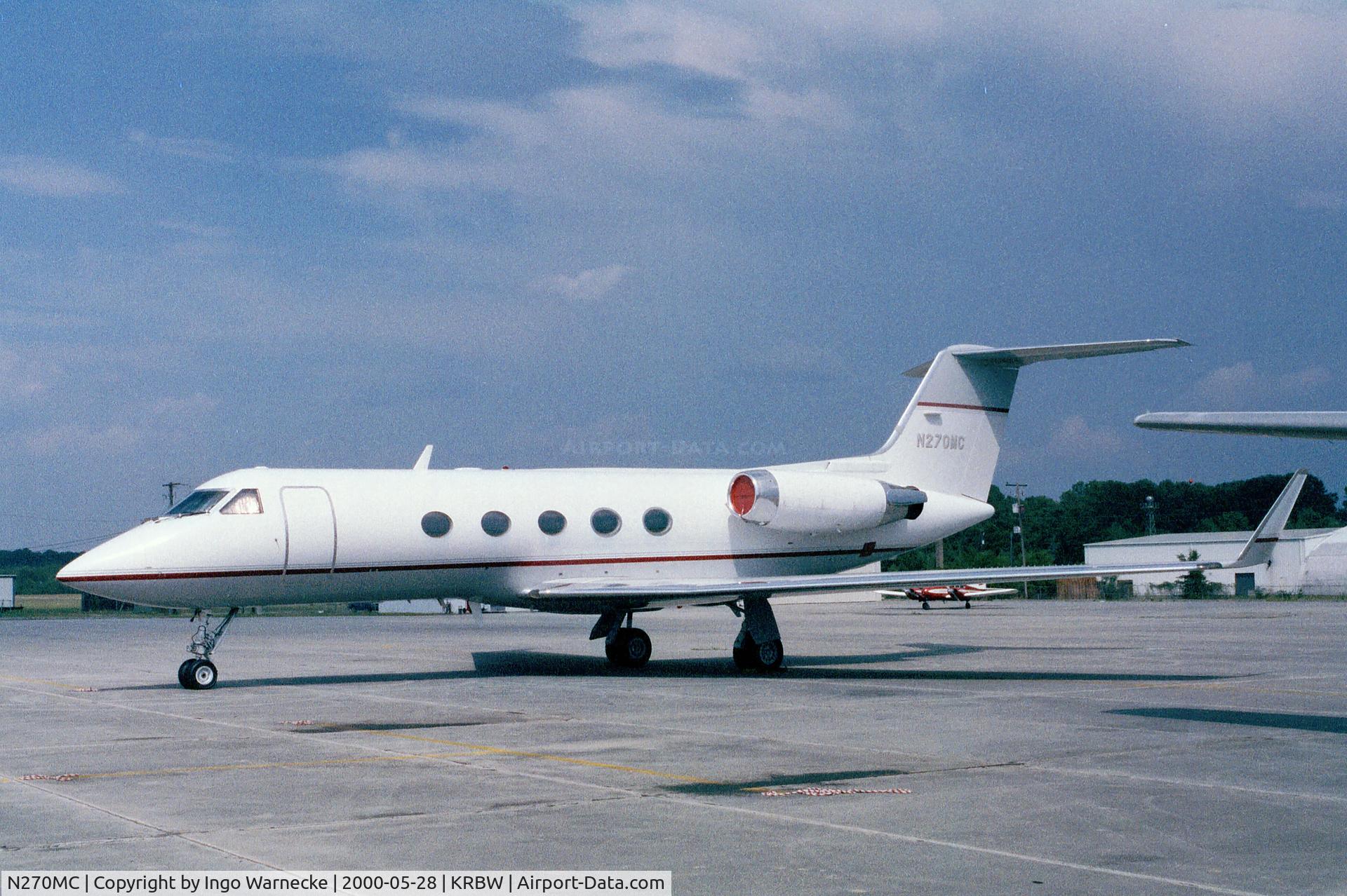 N270MC, 1982 Gulfstream American G-1159A Gulfstream III C/N 374, Gulfstream G-1159A Gulfstream III at Walterboro Airpark SC