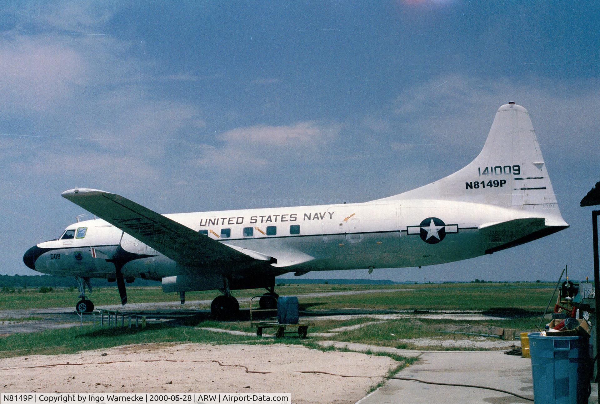 N8149P, Convair C-131F (R4Y-1) Samaritan C/N 292, Convair C-131F (ex US Navy) at Beaufort County airport SC