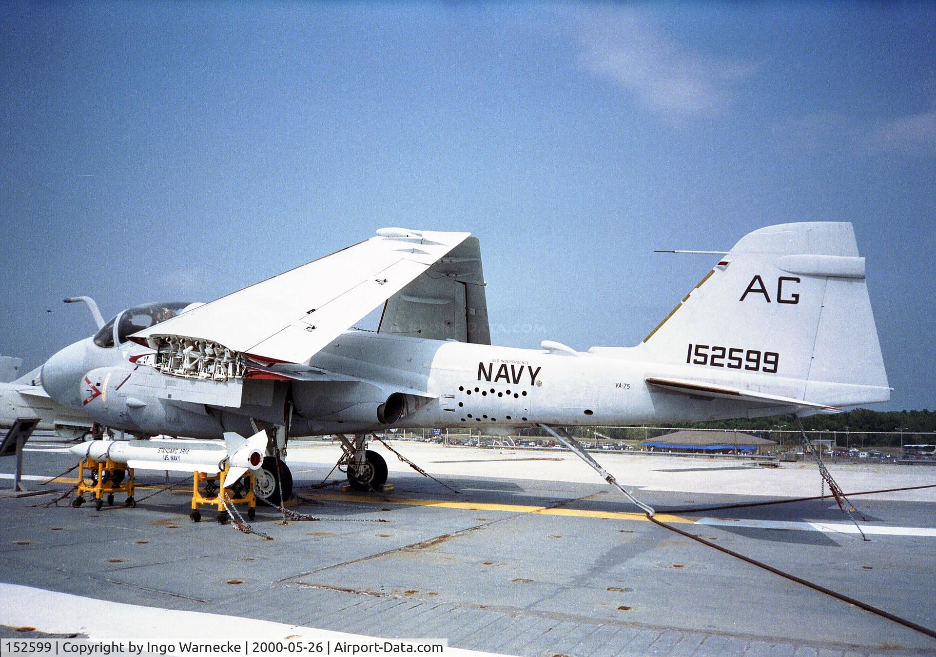 152599, Grumman A-6E Intruder C/N I-147, Grumman A-6E Intruder at the Patriots Point Museum aboard USS Yorktown