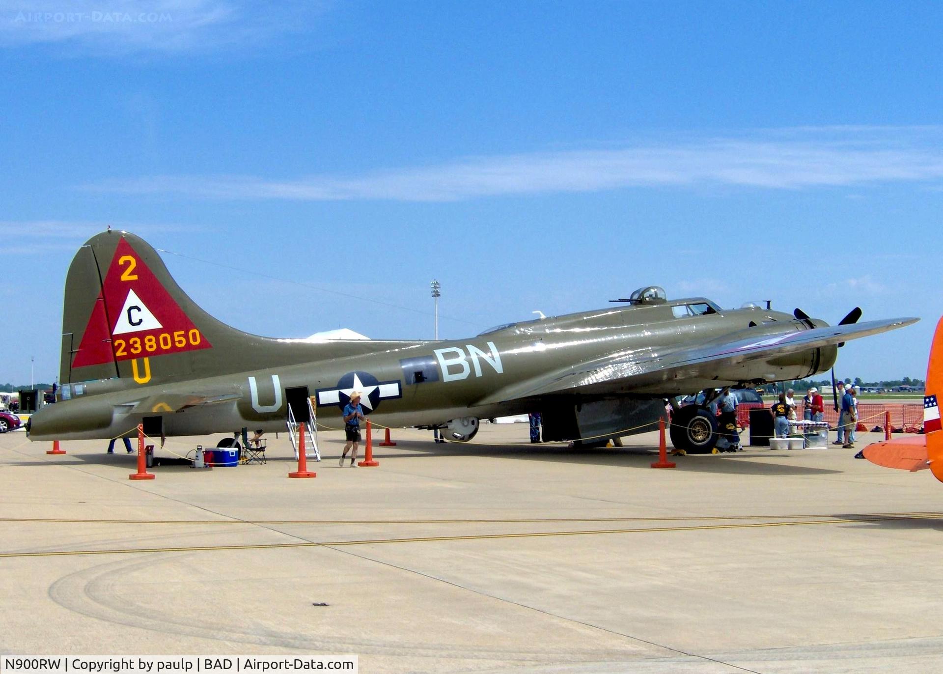N900RW, 1944 Boeing B-17G Flying Fortress C/N 8627, At Barksdale Air Force Base.