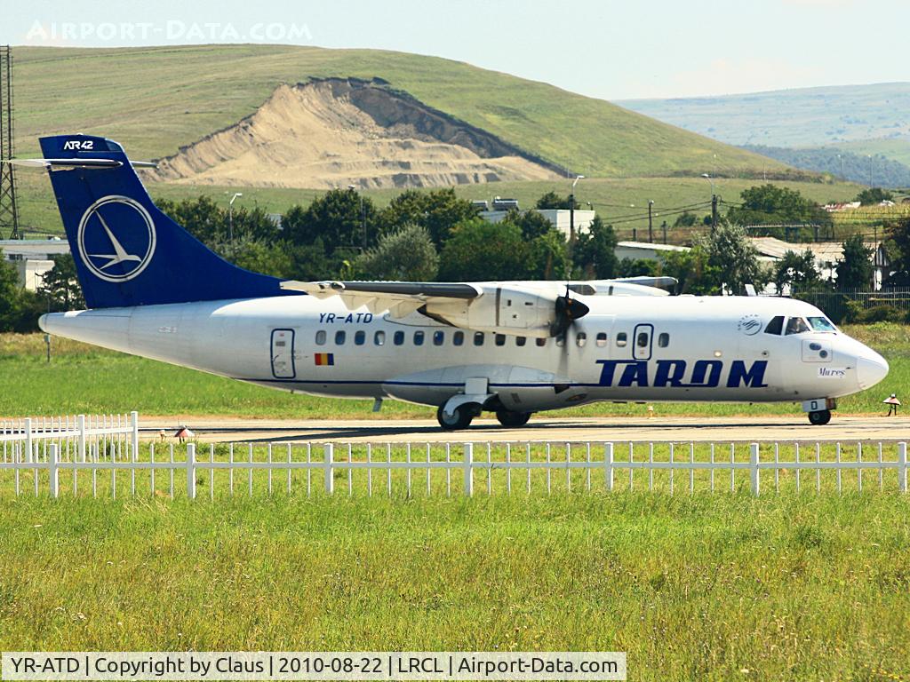 YR-ATD, 1998 ATR 42-500 C/N 591, Taxi after landing