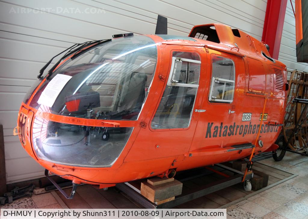 D-HMUY, MBB Bo-105C C/N S-133, Cockpit preserved @ Hermeskeil Museum...