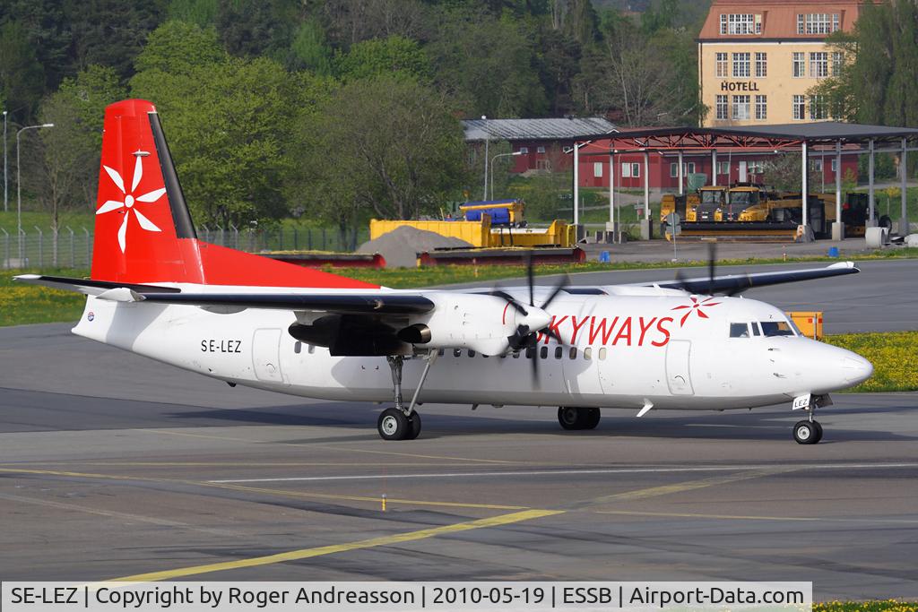 SE-LEZ, 1988 Fokker 50 C/N 20128, Avia Express