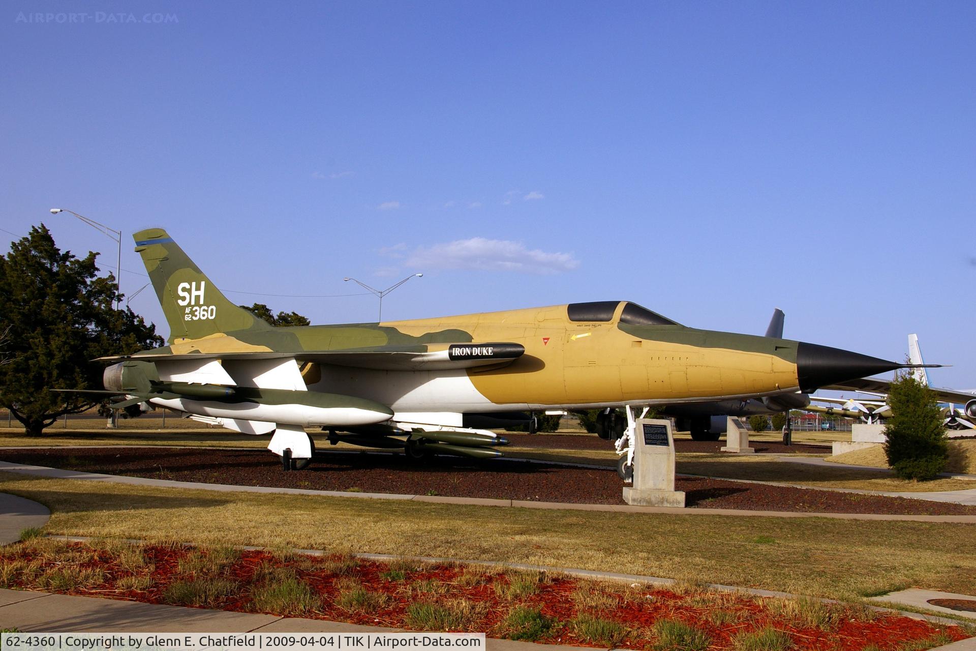 62-4360, 1962 Republic F-105D Thunderchief C/N D559, Heritage Collection at Tinker AFB, OK
