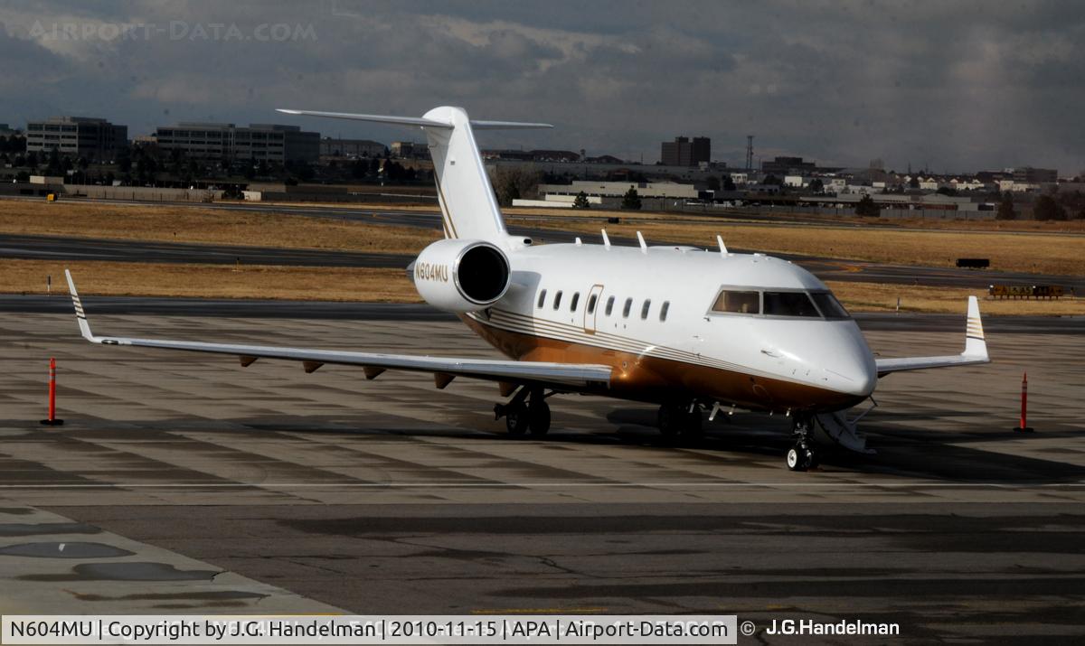 N604MU, 1999 Bombardier Challenger 604 (CL-600-2B16) C/N 5406, At Centennial airport