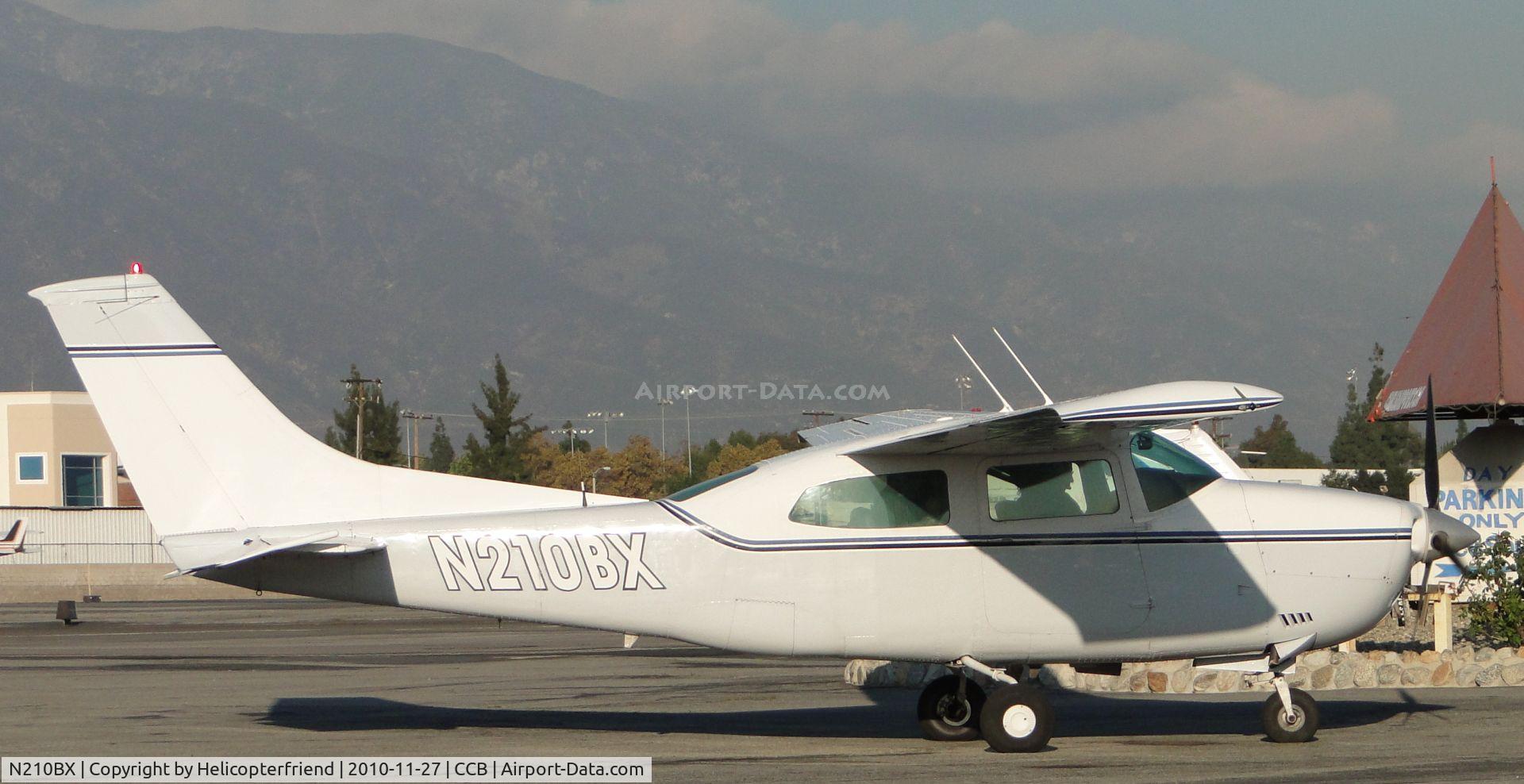 N210BX, 1972 Cessna 210L Centurion C/N 21059583, Parked north of Maniac Mike's Cafe