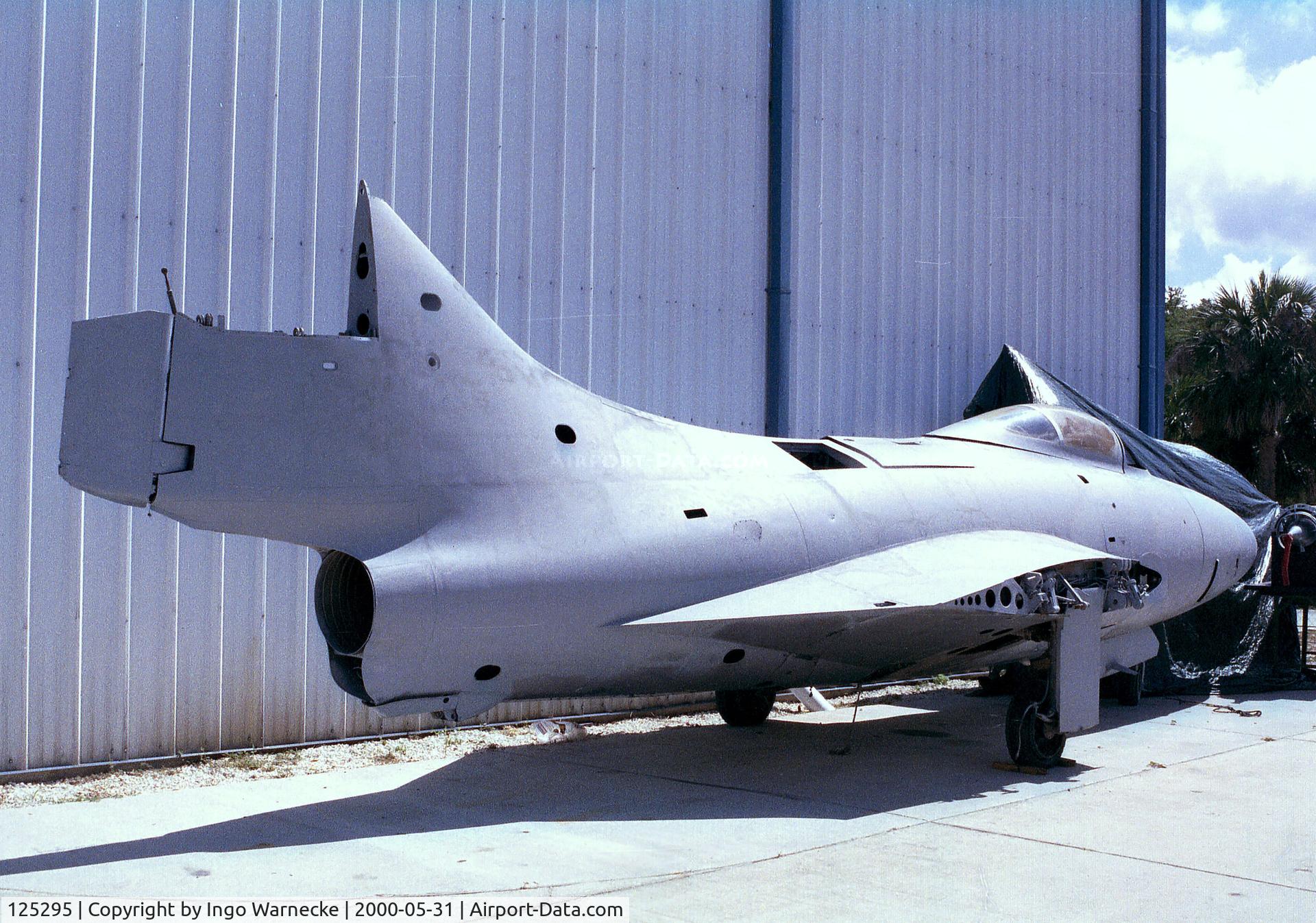 125295, Grumman F9F-5 Panther C/N Not found 125295, Grumman F9F-5 Panther, awaiting its new paintjob at the Valiant Air Command Museum, Titusville FL