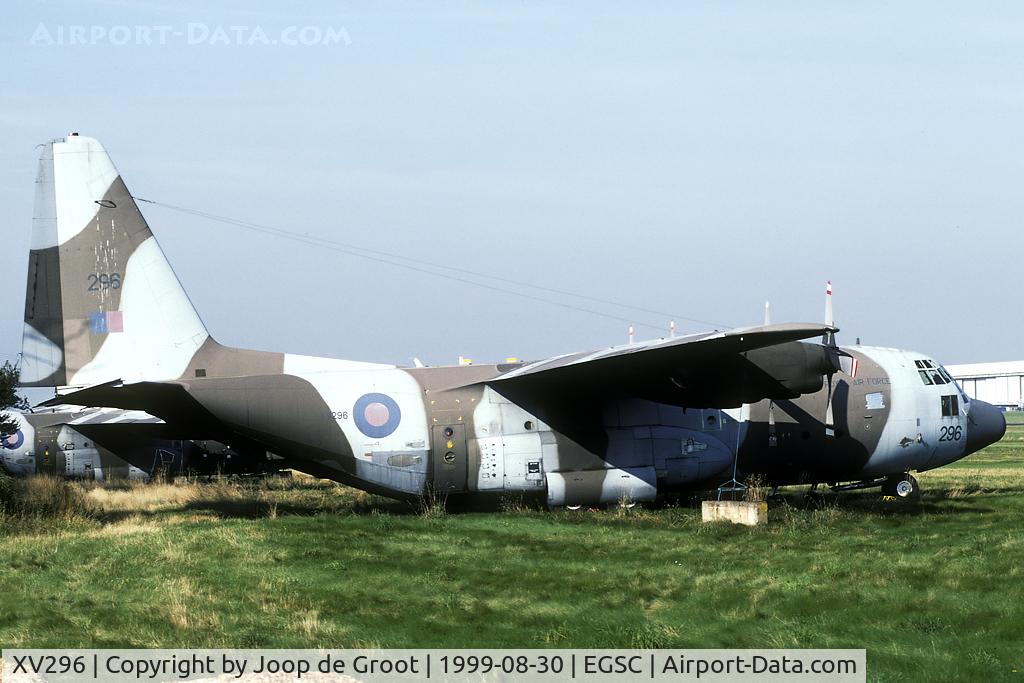 XV296, 1967 Lockheed C-130K Hercules C.1 C/N 382-4262, After return from the Falklands the Hercules tankers were stored at Cambridge. This aicraft was scrapped in 2004.