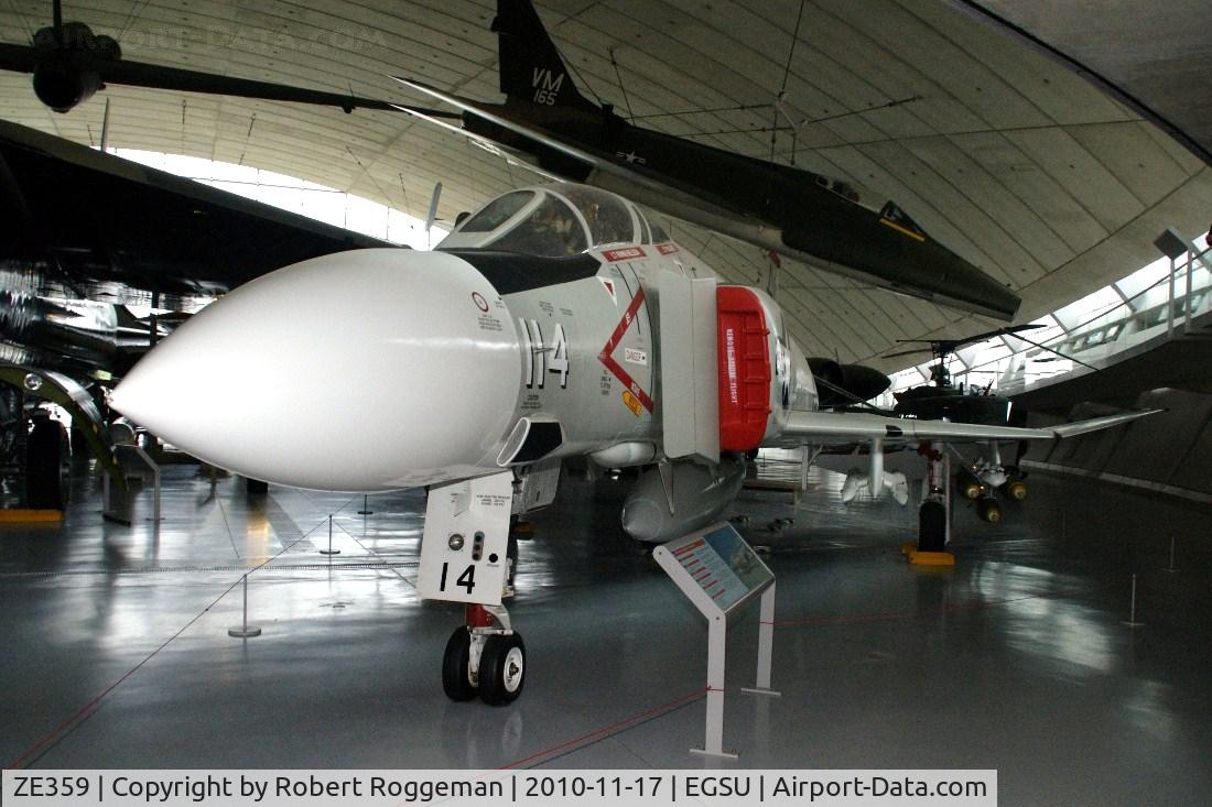 ZE359, McDonnell Douglas F-4J(UK) Phantom II C/N 2746, Static display American Air Museum Duxford.Underwingbombload added.