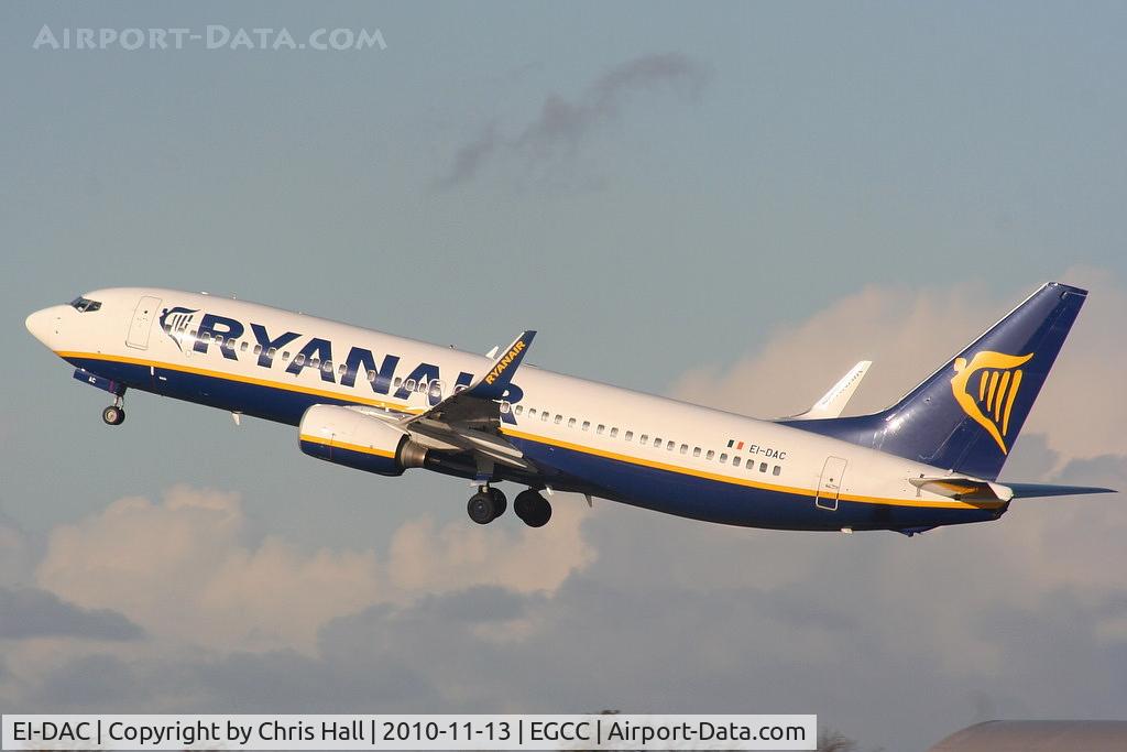 EI-DAC, 2002 Boeing 737-8AS C/N 29938, Ryanair B737 departing from RW23R