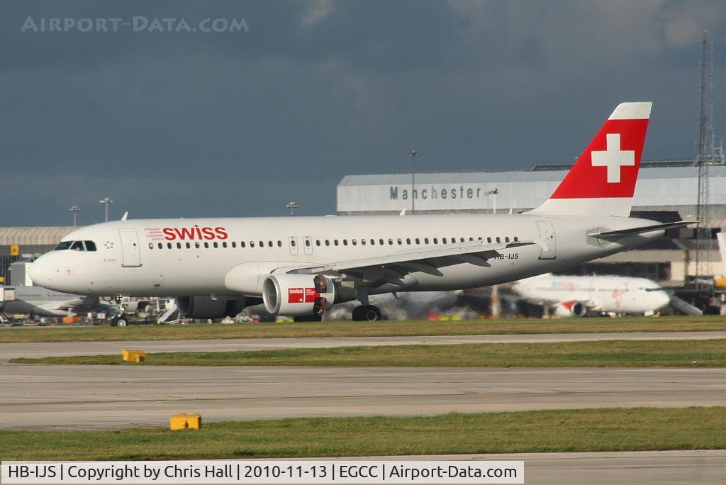 HB-IJS, 1998 Airbus A320-214 C/N 782, Swiss International Air Lines A320 just landed on RW23R