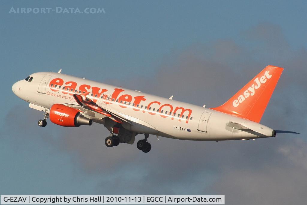 G-EZAV, 2006 Airbus A319-111 C/N 2803, easyJet A319 departing from RW23R