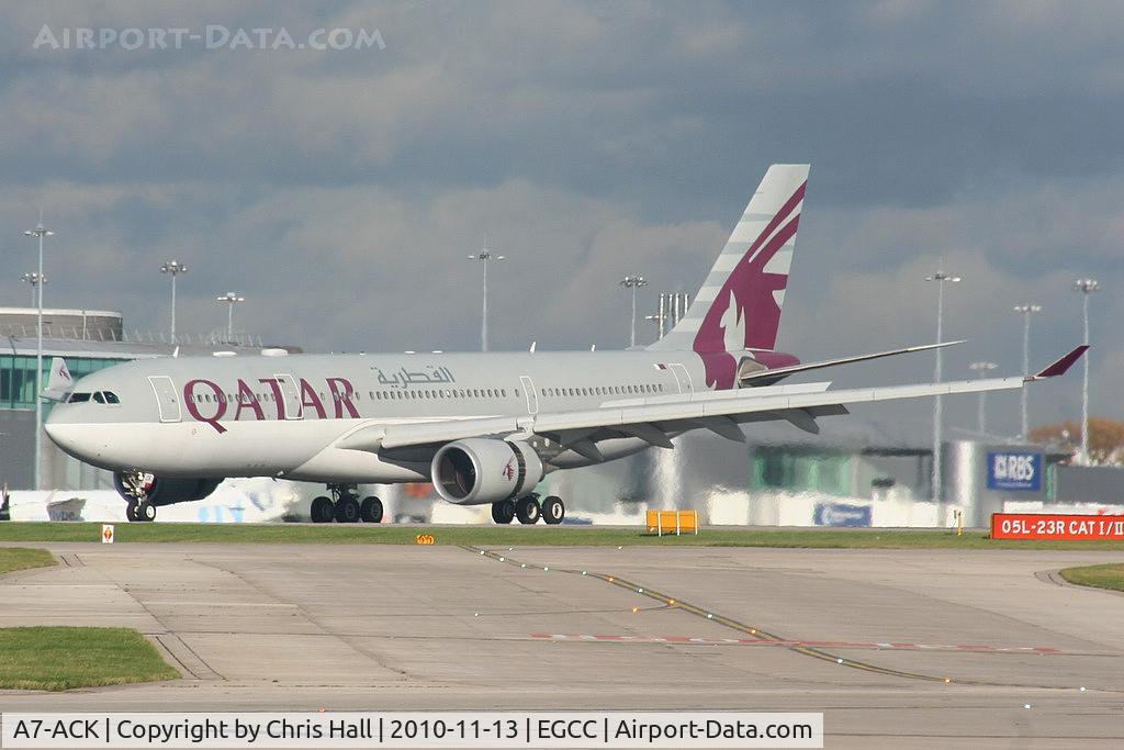 A7-ACK, 2006 Airbus A330-202 C/N 792, Qatar Airways A330 landing on RW23R