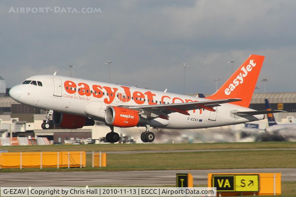 G-EZAV, 2006 Airbus A319-111 C/N 2803, easyJet A319 departing from RW23R
