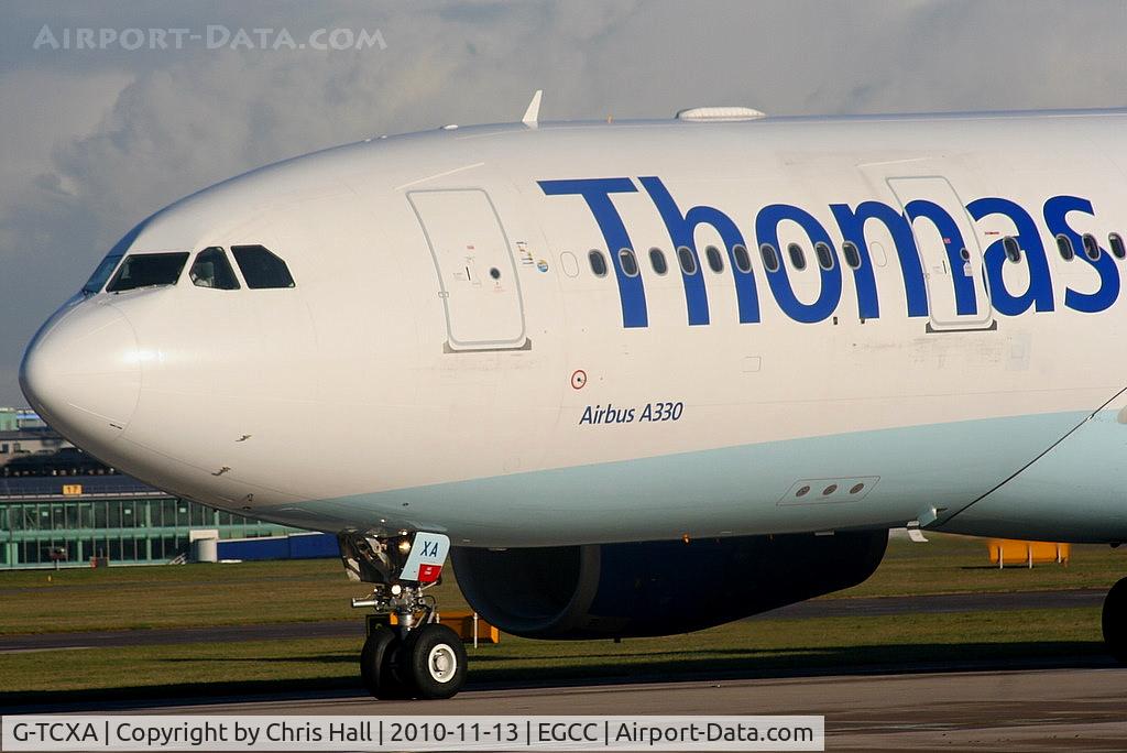 G-TCXA, 2006 Airbus A330-243 C/N 795, Thomas Cook A330 lining up on RW23L