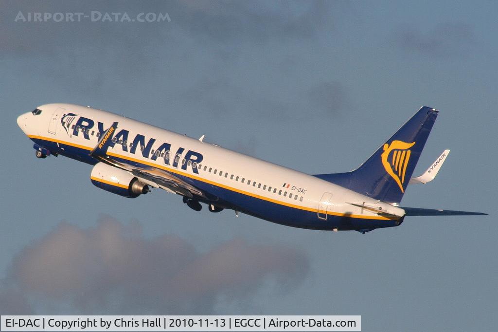 EI-DAC, 2002 Boeing 737-8AS C/N 29938, Ryanair B737 departing from RW23R
