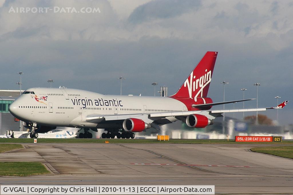 G-VGAL, 2001 Boeing 747-443 C/N 32337, Virgin Atlantic B747 departing from RW23R