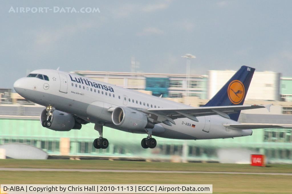D-AIBA, 2009 Airbus A319-114 C/N 4141, Lufthansa A319 departing from RW23R