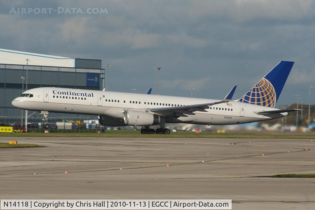 N14118, 1997 Boeing 757-224 C/N 27560, Continental Airlines B757 departing from RW23R