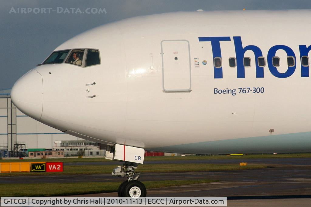 G-TCCB, 1997 Boeing 767-31K C/N 28865, Thomas Cook Airlines B767 lining up on RW23L