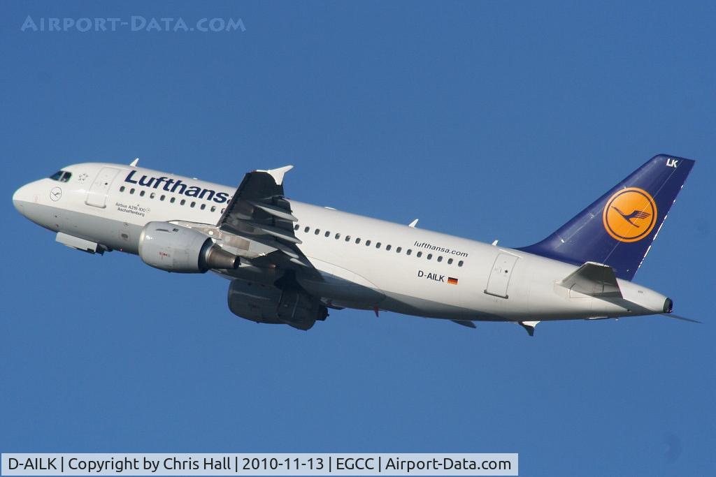 D-AILK, 1997 Airbus A319-114 C/N 679, Lufthansa A319 departing from RW23R