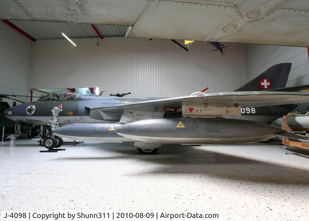 J-4098, Hawker Hunter F.58 C/N 41H-497465, Preserved @ Hermeskeil Museum...