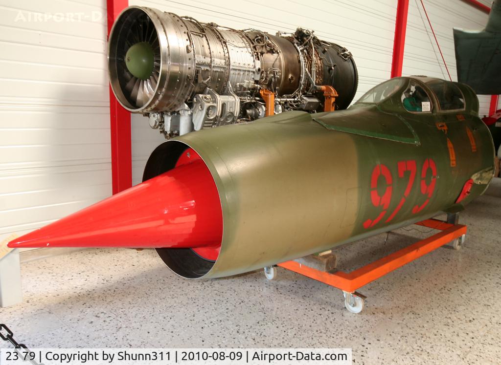 23 79, Mikoyan-Gurevich MiG-21UM C/N 03695163, S/n 94A6505 - Preserved East German Air Force MiG-21 cockpit section @ Hermeskeil Museum...