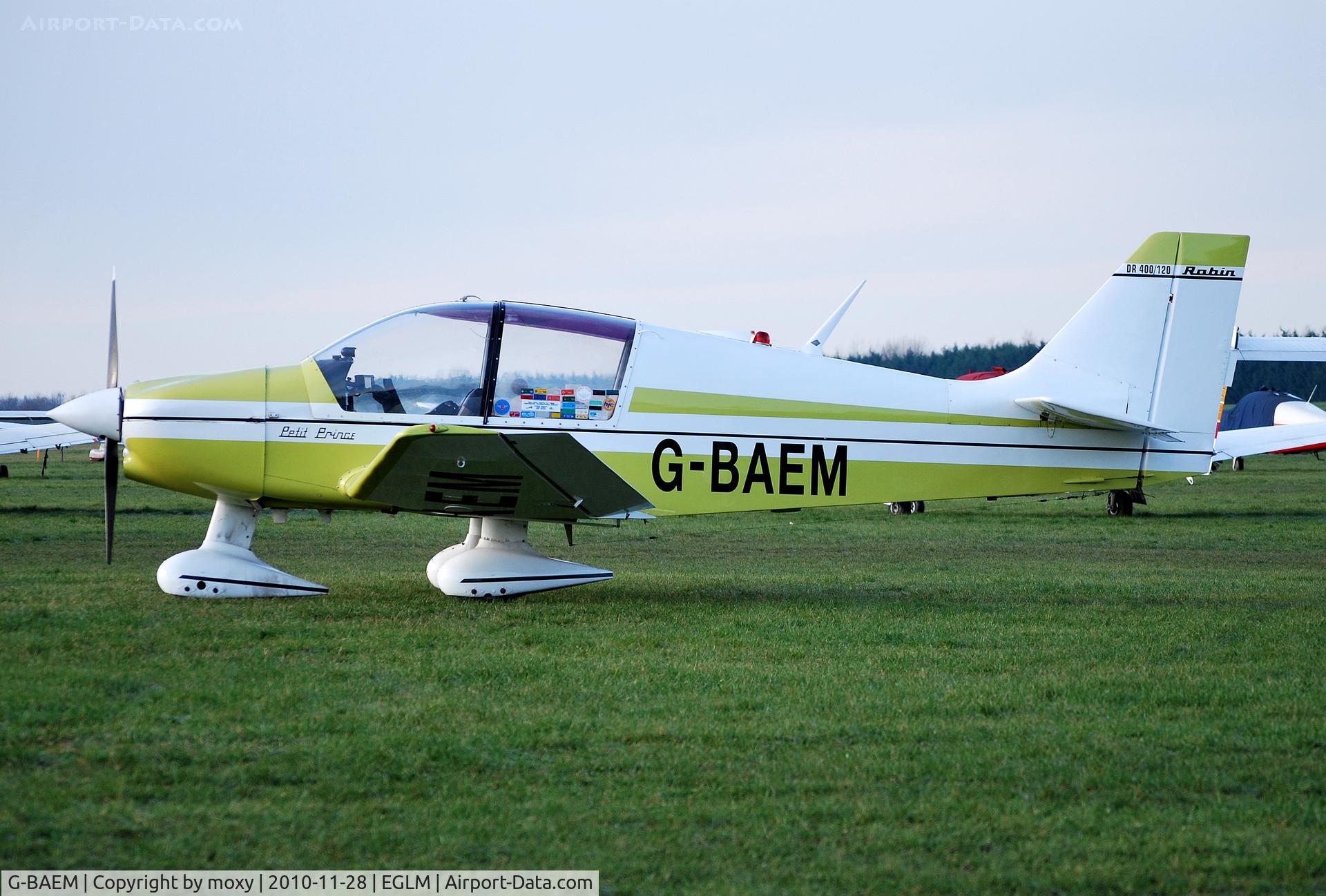G-BAEM, 1972 Robin DR-400-120 Petit Prince C/N 728, Robin DR400/120 at White Waltham