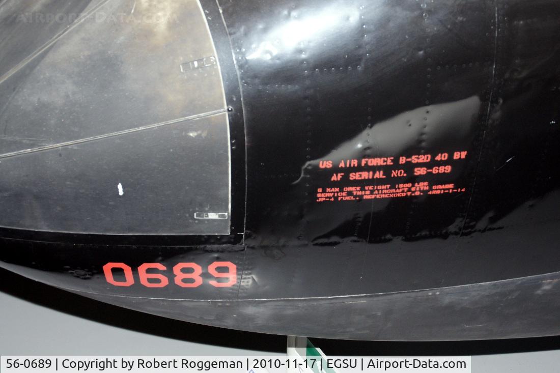 56-0689, 1956 Boeing B-52D Stratofortress C/N 464060, Static display American Air Museum.Duxford.